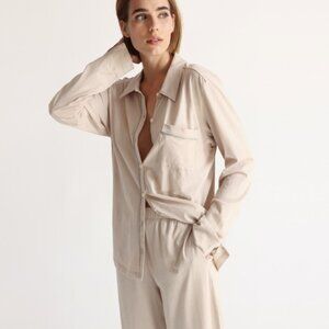 Cecelia Long PJ Set in "biscotti"